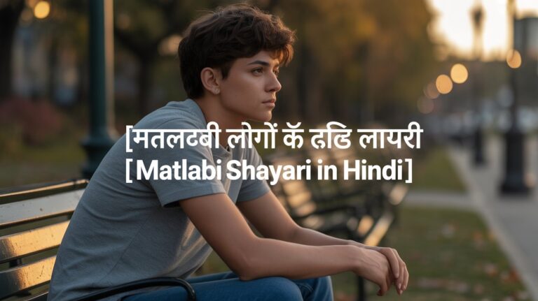 मतलबी लोगों के लिए तगड़ी शायरी | Matlabi Shayari in Hindi