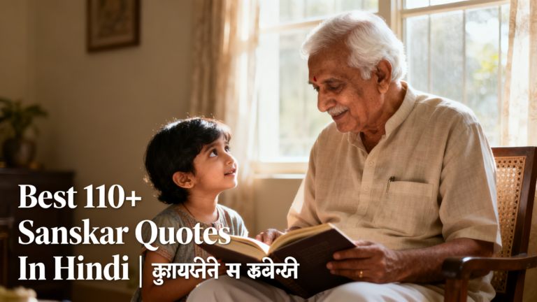 Best 110+ Sanskar Quotes In Hindi | संस्कार सुविचार इन हिंदी