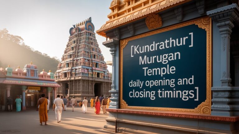 Kundrathur Murugan Temple Timings 2026, Darshan Schedule, Pooja Details & Complete Visitor Guide