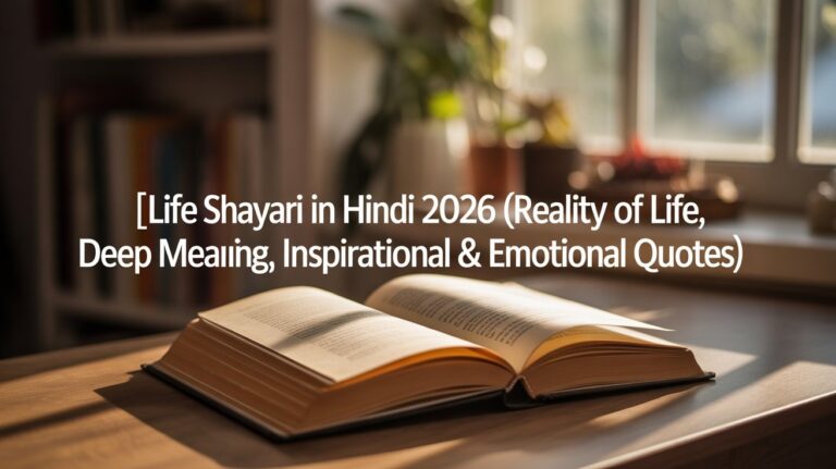 Life Shayari in Hindi 2026 (Reality of Life, Deep Meaning, Inspirational & Emotional Quotes)