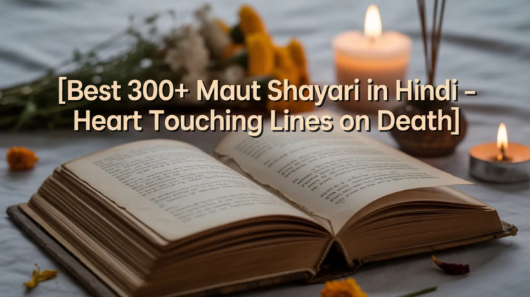 Best 300+ Maut Shayari in Hindi – Heart Touching Lines on Death