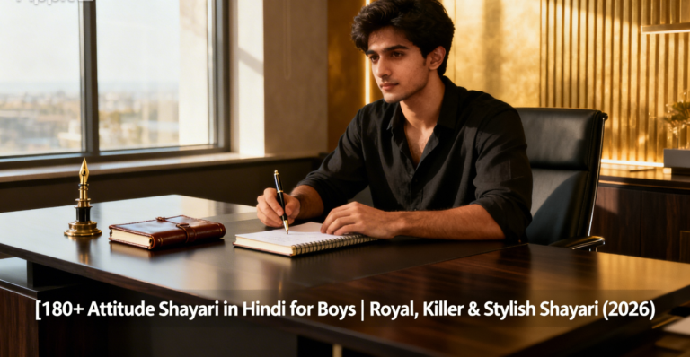 180+ Attitude Shayari in Hindi for Boys | Royal, Killer & Stylish Shayari (2026)