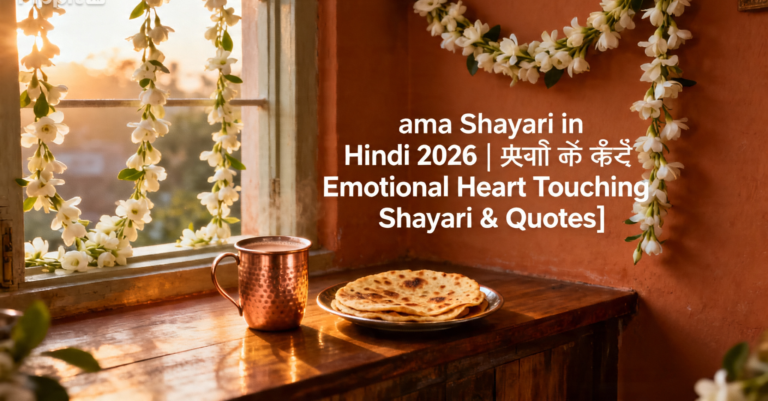 Maa Shayari in Hindi 2026 | माँ के लिए Emotional Heart Touching Shayari & Quotes