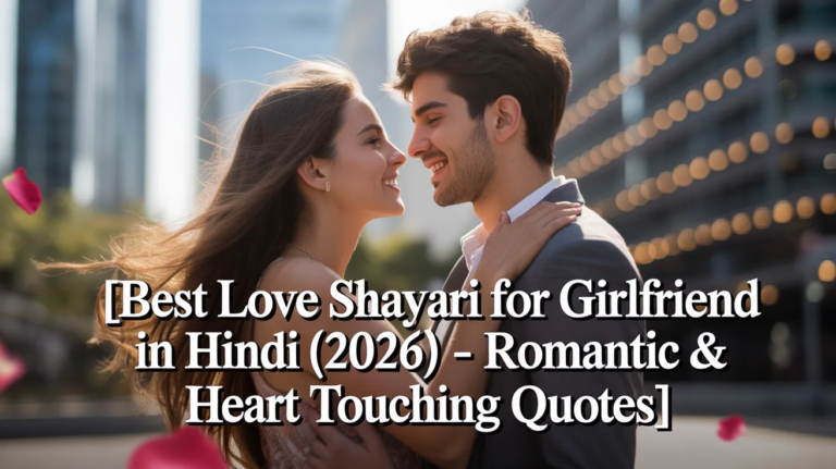 Best Love Shayari for Girlfriend in Hindi( 2026) – Romantic & Heart Touching Quotes