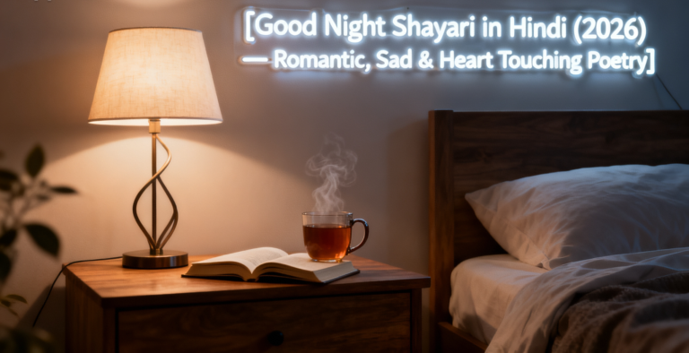 Good Night Shayari in Hindi (2026) – Romantic, Sad & Heart Touching Poetry