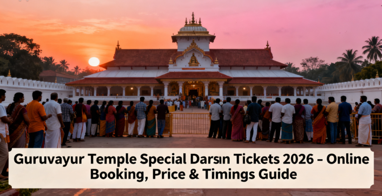 Guruvayur Temple Special Darshan Tickets 2026 – Online Booking, Price & Timings Guide