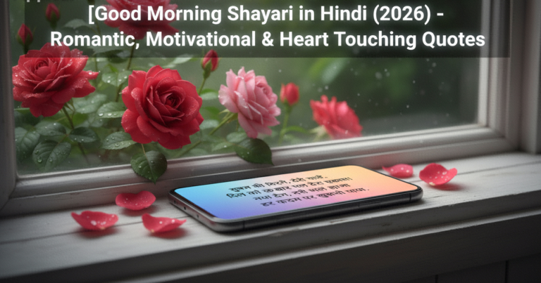 Good Morning Shayari in Hindi (2026) – Romantic, Motivational & Heart Touching Quotes