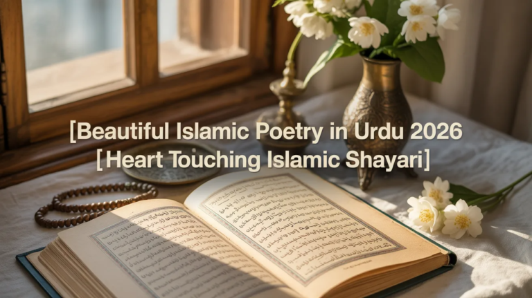 Beautiful Islamic Poetry in Urdu 2026 | Heart Touching Islamic Shayari
