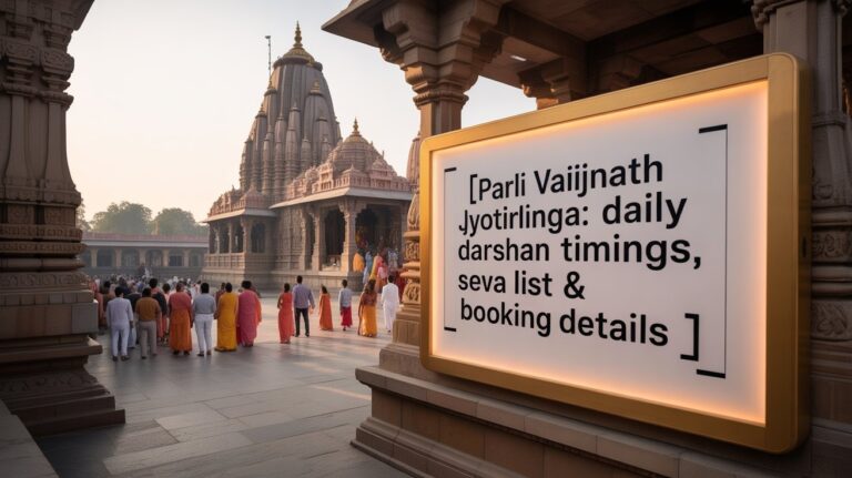Parli Vaijnath Jyotirlinga: Daily Darshan Timings, Seva List & Booking Details