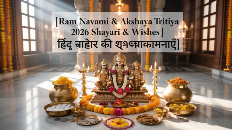 Ram Navami & Akshaya Tritiya 2026 Shayari & Wishes | हिंदू त्योहार की शुभकामनाएँ