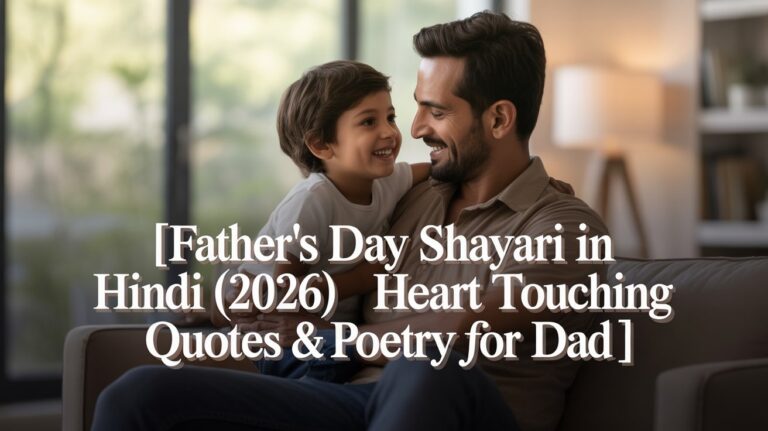 Father’s Day Shayari in Hindi (2026) – Heart Touching Quotes & Poetry for Dad 