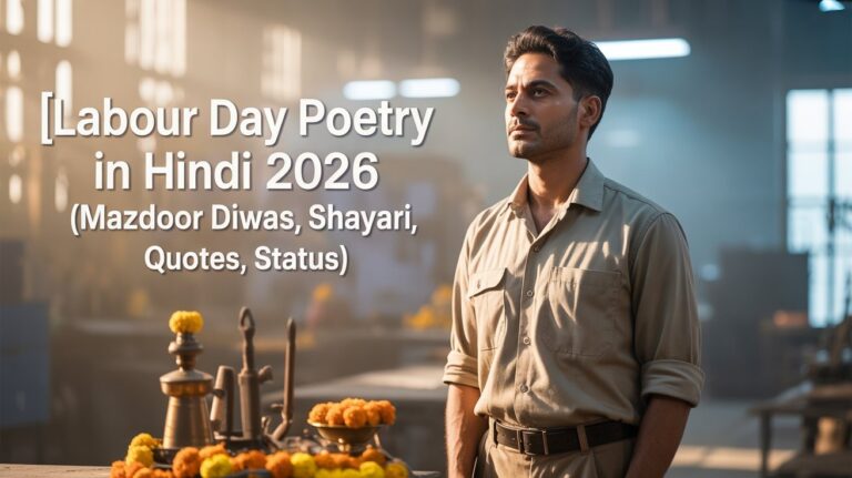Labour Day Poetry in Hindi 2026 (Mazdoor Diwas Kavita, Shayari, Quotes, Status)