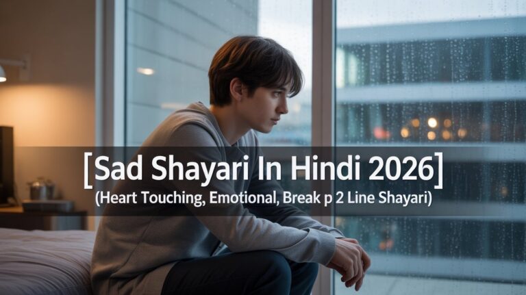Sad Shayari in Hindi 2026 (Heart Touching, Emotional, Breakup 2 Line Shayari)