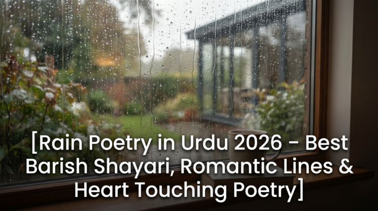 Rain Poetry in Urdu 2026 – Best Barish Shayari, Romantic Lines & Heart Touching Poetry