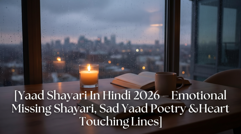 Yaad Shayari In Hindi 2026 – Emotional Missing Shayari, Sad Yaad Poetry & Heart Touching Lines