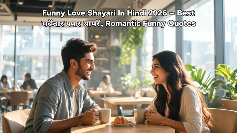 Funny Love Shayari In Hindi 2026 – Best मजेदार प्यार शायरी, Romantic Funny Quotes 