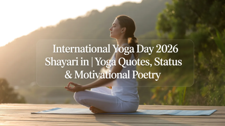 International Yoga Day 2026 Shayari in Hindi | Yoga Quotes, Status & Motivational Poetry