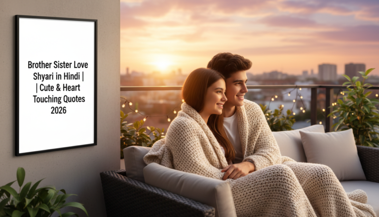 Brother Sister Love Shayari in Hindi | Cute & Heart Touching Quotes 2026