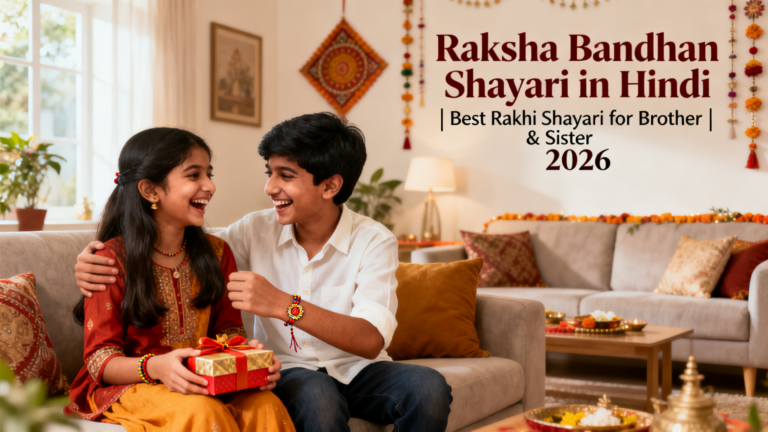 Raksha Bandhan Shayari in Hindi | Best Rakhi Shayari for Brother & Sister 2026