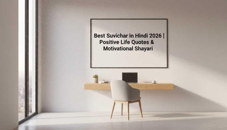 "Best Suvichar in Hindi 2026 | Positive Life Quotes & Motivational Shayari"