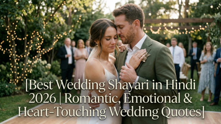 Best Wedding Shayari in Hindi 2026 | Romantic, Emotional & Heart-Touching Wedding Quotes