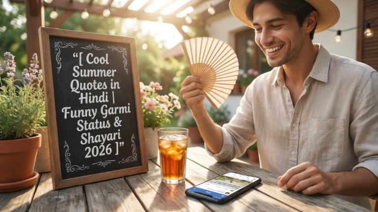 "Cool Summer Quotes in Hindi | Funny Garmi Status & Shayari 2026"