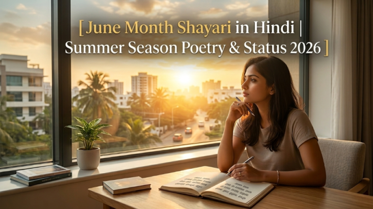 June Month Shayari in Hindi | Summer Season Poetry & Status 2026