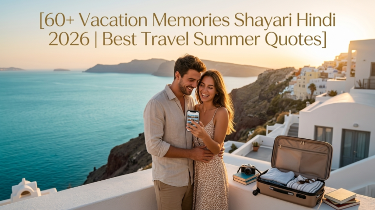 60+ Vacation Memories Shayari Hindi 2026 | Best Travel Summer Quotes