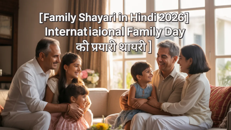 Family Shayari in Hindi 2026 | International Family Day की प्यारी शायरी