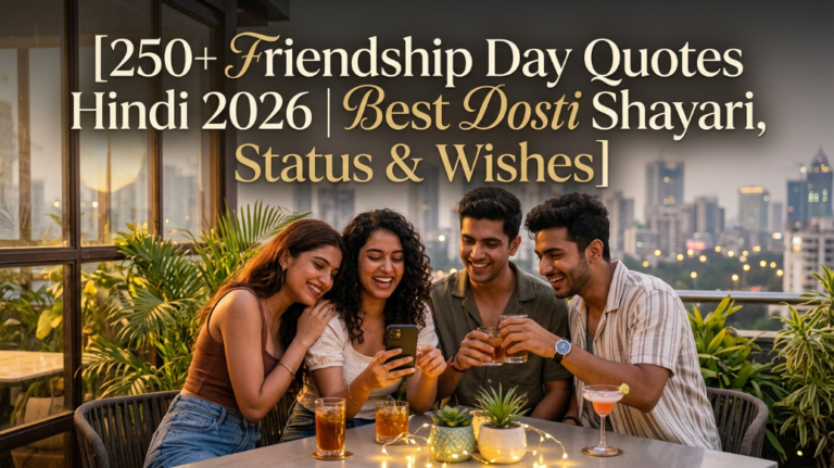 250+ Friendship Day Quotes Hindi 2026 | Best Dosti Shayari, Status & Wishes