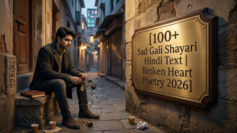100+ Sad Gali Shayari Hindi Text | Broken Heart Poetry 2026