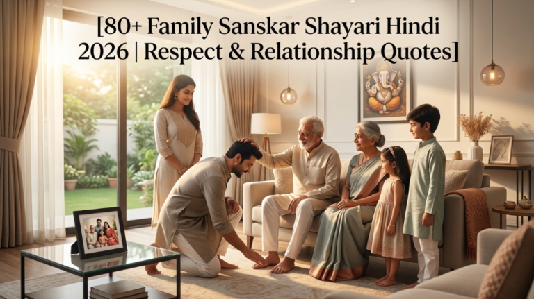 80+ Family Sanskar Shayari Hindi 2026 | Respect & Relationship Quotes