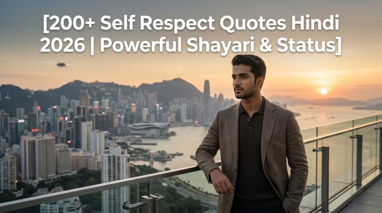 200+ Self Respect Quotes Hindi 2026 | Powerful Shayari & Status