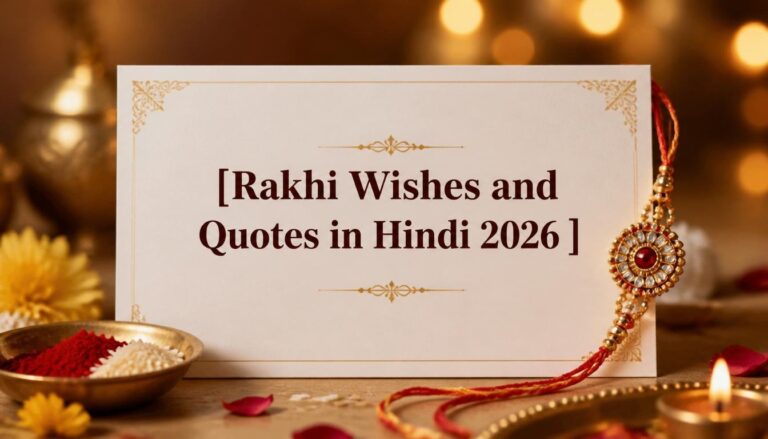 Rakhi Wishes and Quotes in Hindi 2026