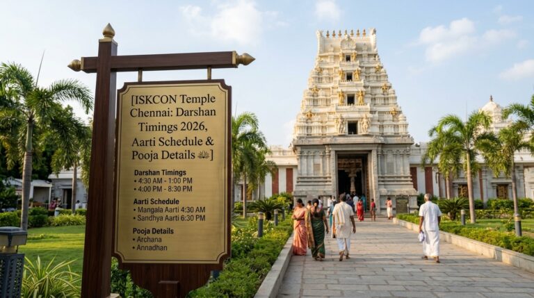 ISKCON Temple Chennai: Darshan Timings 2026, Aarti Schedule & Pooja Details 
