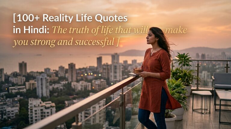 100+ Reality Life Quotes in Hindi: The truth of life that will make you strong and successful