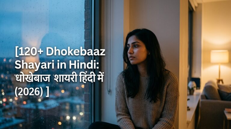 120+ Dhokebaaz Shayari in Hindi: धोखेबाज शायरी हिंदी में (2026)