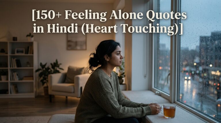 150+ Feeling Alone Quotes in Hindi (Heart Touching)