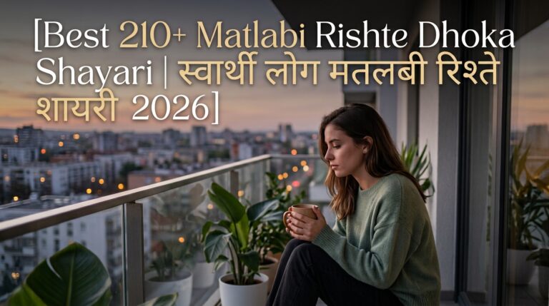 Best 210+ Matlabi Rishte Dhoka Shayari | स्वार्थी लोग मतलबी रिश्ते शायरी 2026