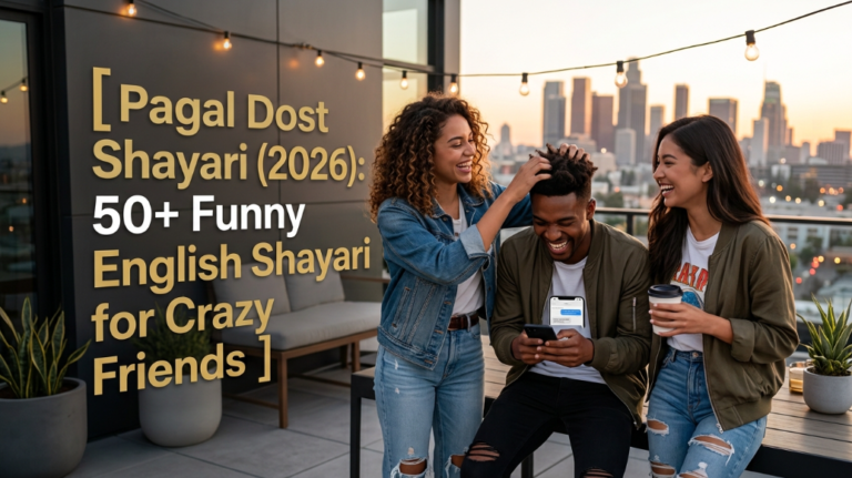 Pagal Dost Shayari (2026): 50+ Funny English Shayari for Crazy Friends