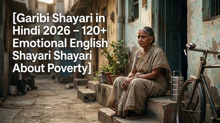 Garibi Shayari in Hindi 2026 – 120+ Emotional English Shayari About Poverty