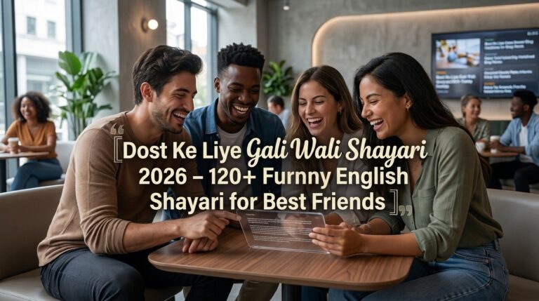 Dost Ke Liye Gali Wali Shayari 2026 – 120+ Funny English Shayari for Best Friends