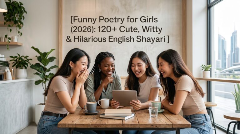 Funny Poetry for Girls (2026): 120+ Cute, Witty & Hilarious English Shayari