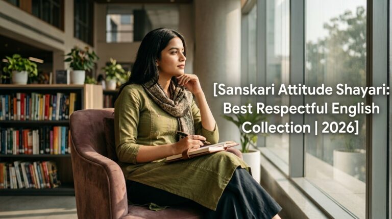 Sanskari Attitude Shayari: Best Respectful English Shayari Collection | 2026