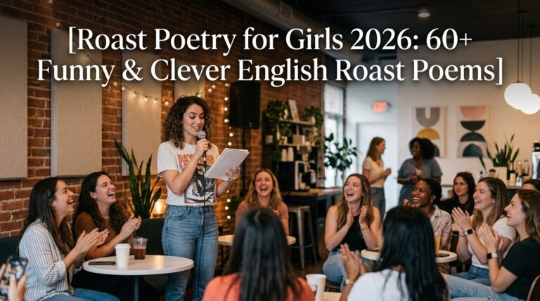 Roast Poetry for Girls 2026: 60+ Funny & Clever English Roast Poems