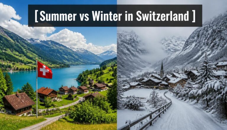 Summer vs Winter in Switzerland