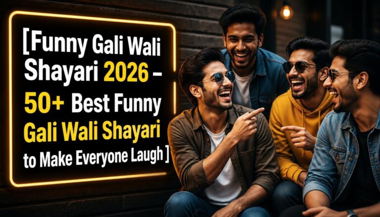 Funny Gali Wali Shayari 2026 – 50+ Best Shayari to Make Everyone Laugh