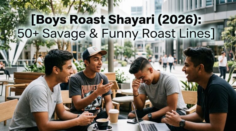 Boys Roast Shayari (2026): 50+ Savage & Funny Roast Lines