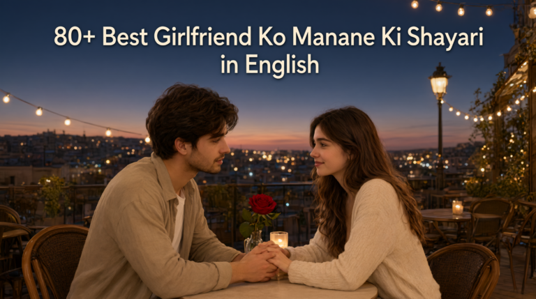 80+ Best Girlfriend Ko Manane Ki Shayari in English