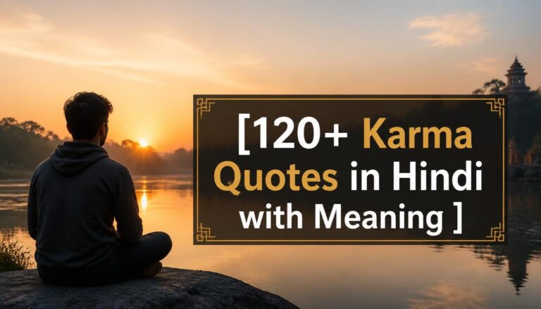 120+ Karma Quotes in Hindi with Meaning